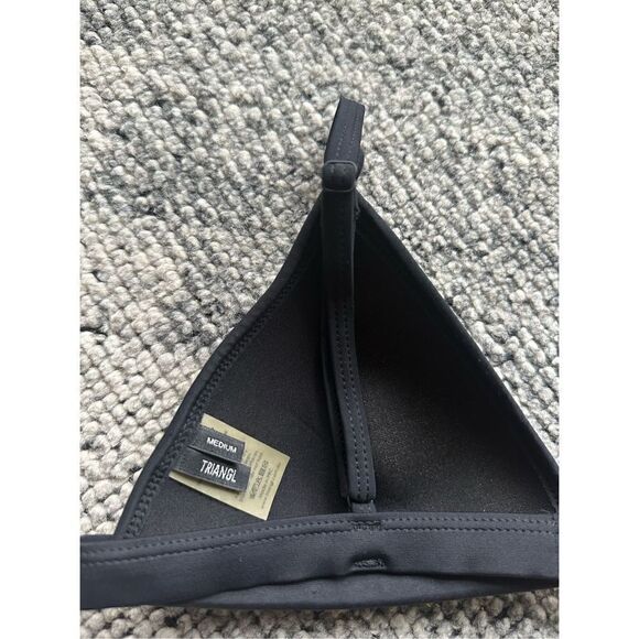 TRIANGL Black Mesh Ollie Bikini Top - Medium - Picture 6 of 7